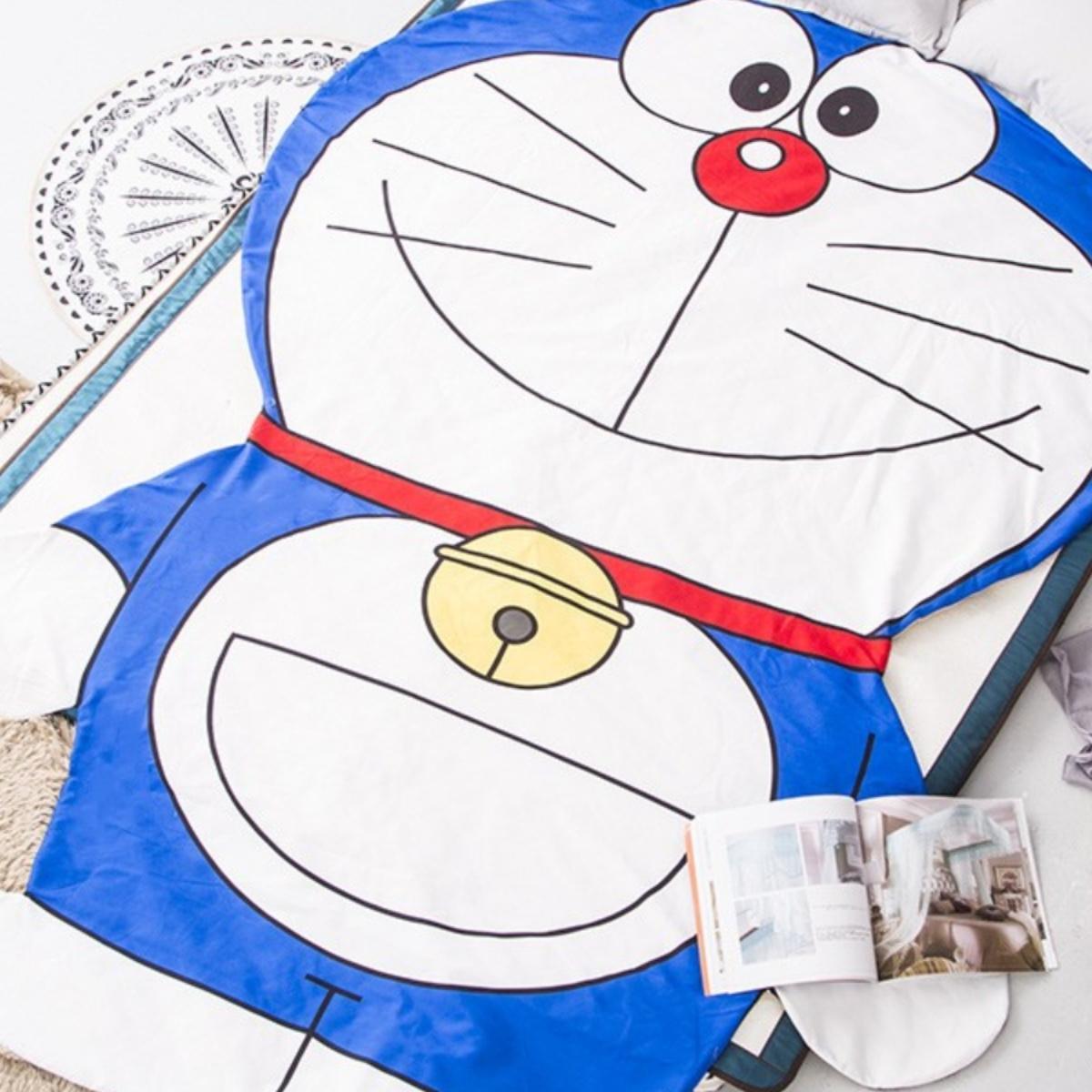 卡通叮当猫蜡笔小新哆啦a梦空调薄被子学生宿舍夏凉被单人双人盖.