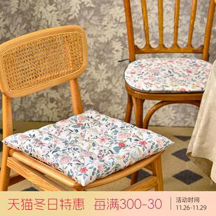 阳春小镇坐垫座垫餐椅家用实木红木中式 加厚圆形防滑 四季 通用冬季