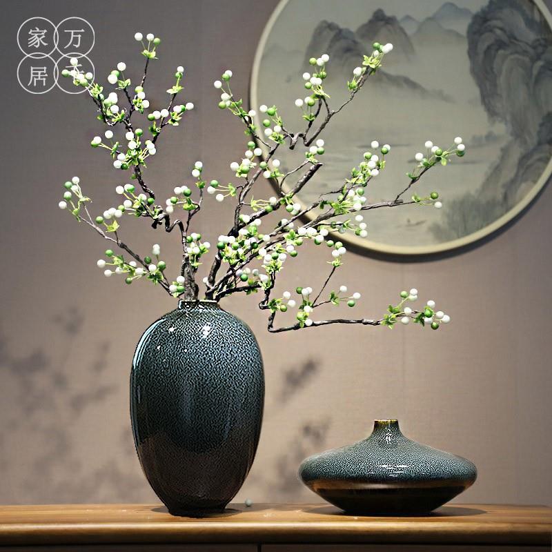 简约现代陶瓷花瓶景德镇客厅居家玄关电视柜博古架花干燥花器装饰