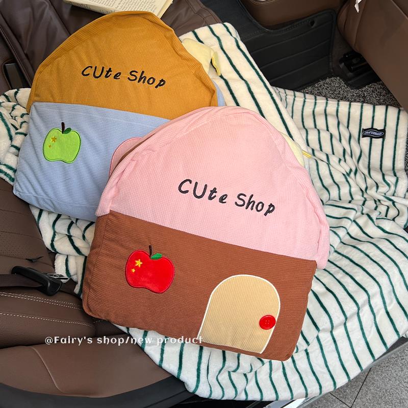两用车载抱枕被二合一午睡抱枕汽车车内小毯子四季通用可折叠枕头