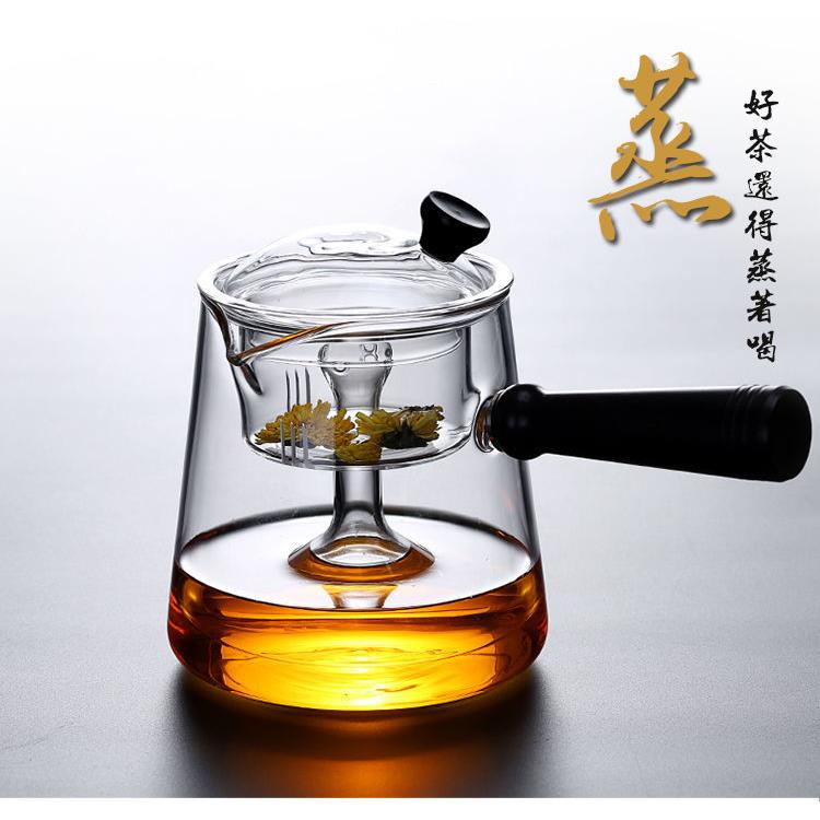 蒸茶器蒸汽煮茶壶煮茶器安化黑茶专用玻璃壶白茶全自动黑晶炉家用