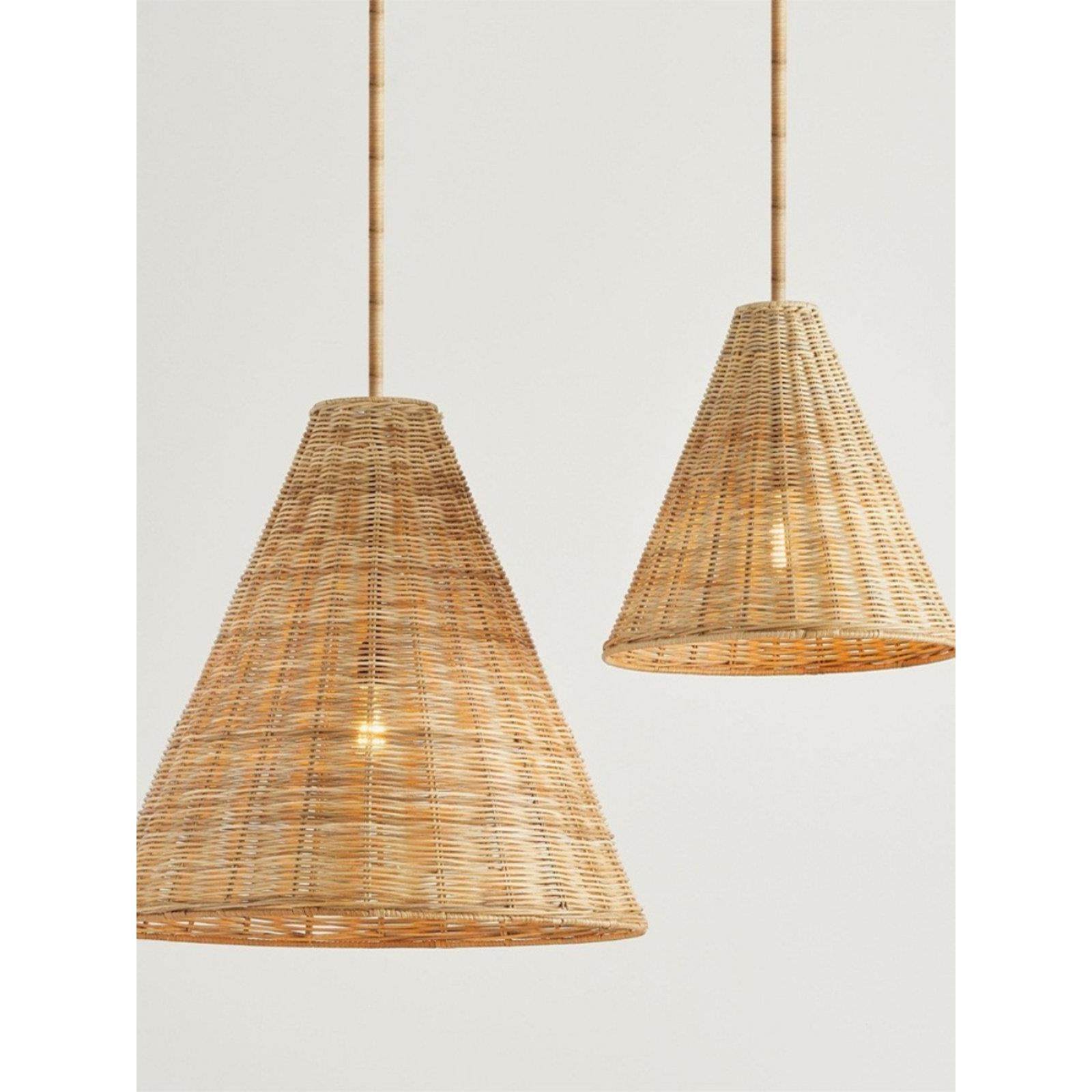 北欧风手工编织茶室禅意民宿餐厅装饰灯罩客厅藤编吊灯LED灯笼,家装灯饰光源,餐厅吊灯,淘宝优惠券,粉丝福利购,淘宝优惠卷