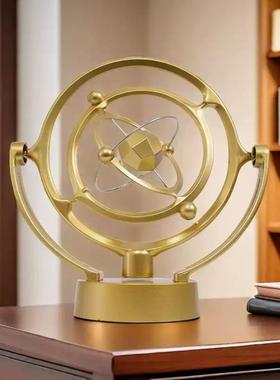 新款地球天体永动仪不停永动机创意桌面摇摆器牛顿摆装饰品工艺品