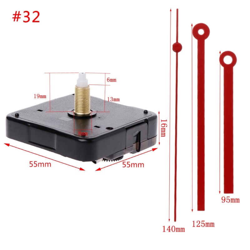 Quartz Clock Movement Mechanism Hands Wall Repair Tool Parts