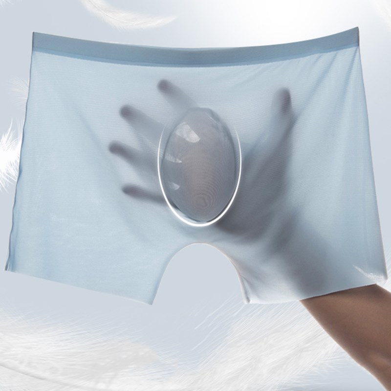 1 Pc Mens Boxer Shorts Ice Silk Men Panties Seamless Sexy男