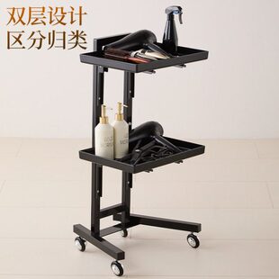 染工具车理发店专用不锈钢金属亚克力店车烫杠子美小推车置物架发