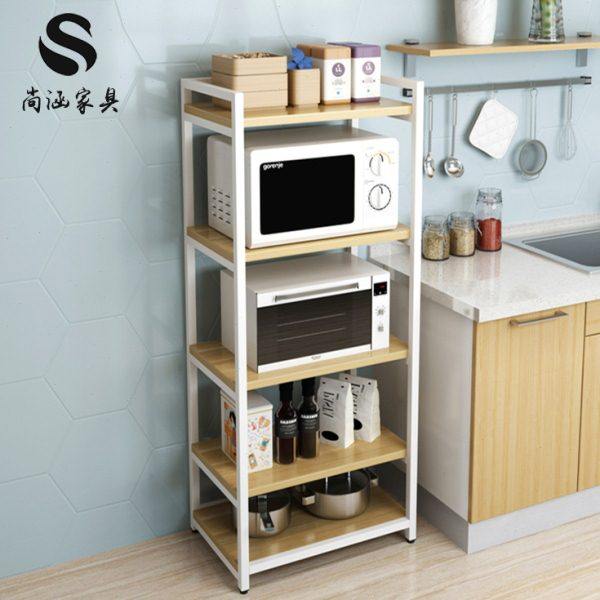 厨房落地多层置物架微波炉烤箱简易收纳柜省空间厨房用品夹缝储物,厨房/烹饪用具,微波炉置物架,淘宝优惠券,粉丝福利购,淘宝优惠卷