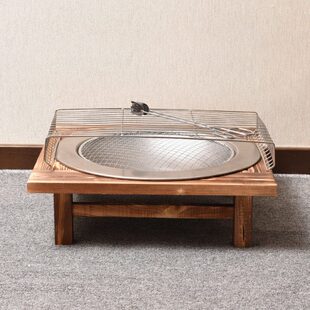 室内家用炭烧烤架炭盆取暖盆盆冬季碳盆火老式火烤实木铸铁烤火炉