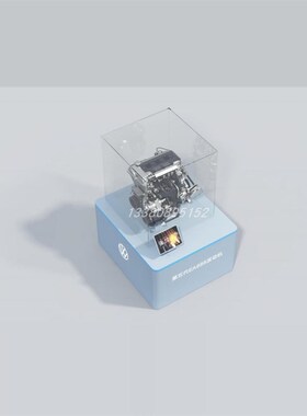 定制展示柜上汽大众第五代EA888发动机展示木质烤漆亚克力罩展台