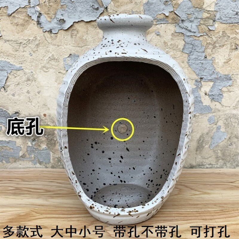 鱼缸流水罐坛子罐子陶罐微景观龟池造景庭院流水倒瓶花盆蓝色紫色,鲜花速递/花卉仿真/绿植园艺,花盆,淘宝优惠券,粉丝福利购,淘宝优惠卷