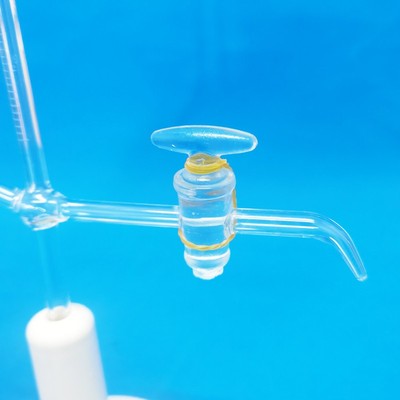 座式微量滴定管1-5-10ml透明夹式玻璃滴定管酸碱通用含底座带活塞