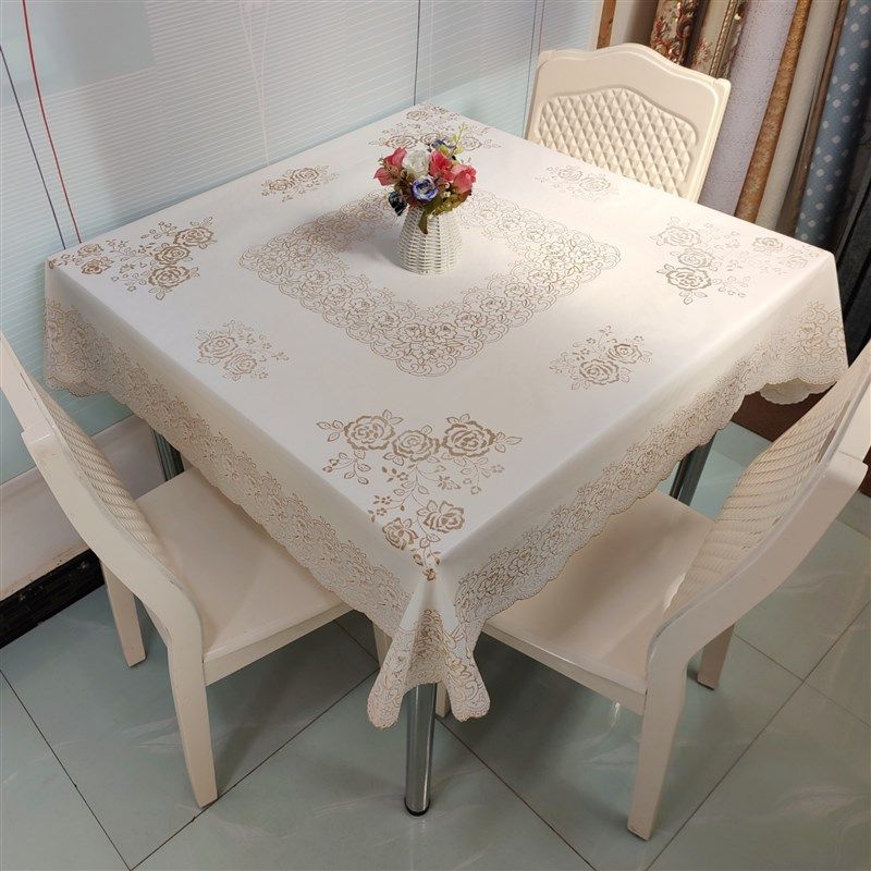 免洗正方形餐桌布防水防油方桌布PVC塑料茶几布八仙桌麻将桌台布,居家布艺,桌布,淘宝优惠券,粉丝福利购,淘宝优惠卷