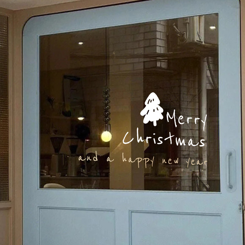 耶诞节装饰静电贴花环布置贴纸商店橱窗玻璃贴玻璃贴纸装饰品窗花,节庆用品/礼品,圣诞装饰品,淘宝优惠券,粉丝福利购,淘宝优惠卷