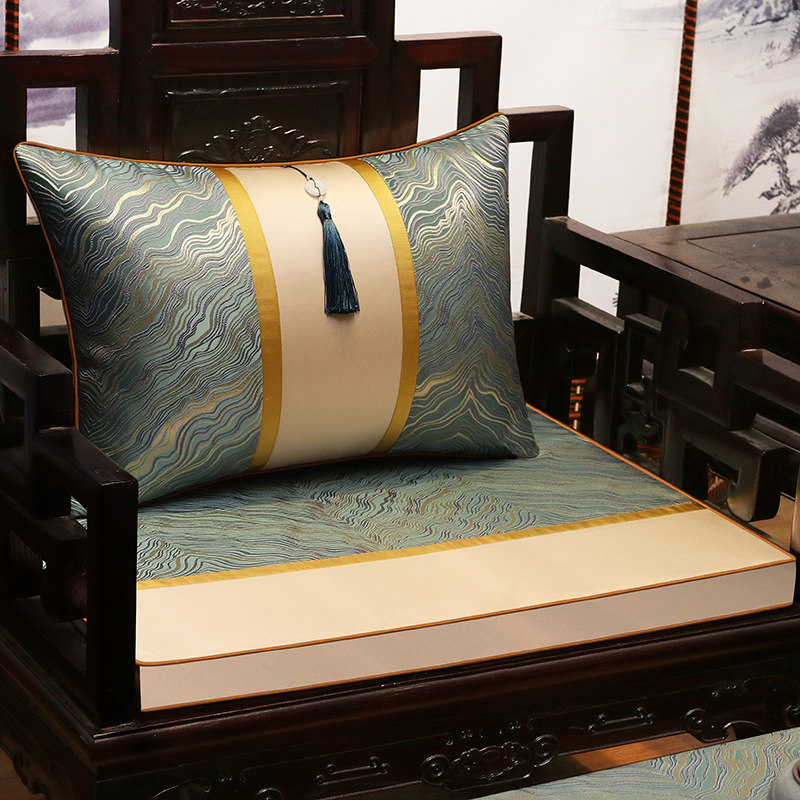 现代中式红木沙发垫实木坐垫四季通用防滑椅垫客厅拼接罗汉床垫套