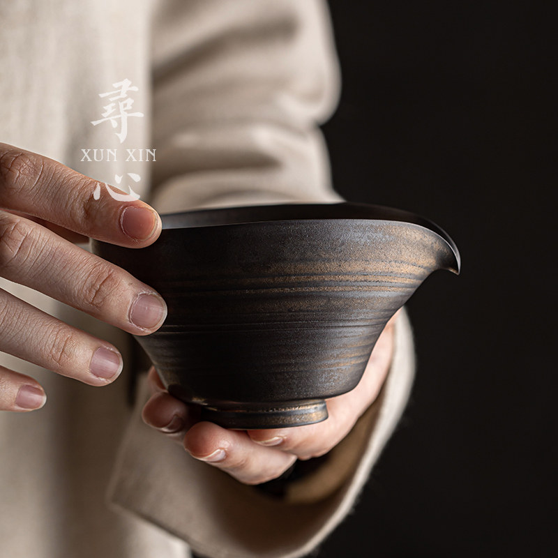 寻心中式粗陶公道杯手工复古窑变公杯茶海功夫茶具分茶器茶道配件,餐饮具,公道杯,淘宝优惠券,粉丝福利购,淘宝优惠卷