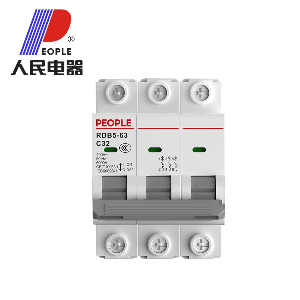 人民电器空气开关RDB5家用2p40AA小型断路器3P63A4P100A1P32A