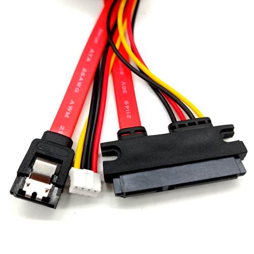 电脑电源PH2.0 小4PIN+SATA转接一体硬盘光驱数据线供电线7+15P线