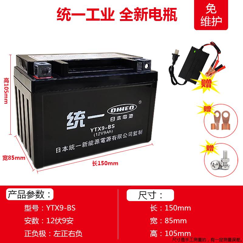 贝纳利摩托车电瓶752S302S 502C金鹏TRK502X幼狮500黄龙600蓄电池