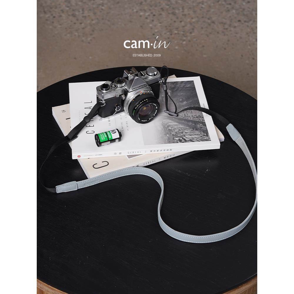 相机-真皮单反无反光镜相机带覆古文学相机斜肩带吊带Cs183