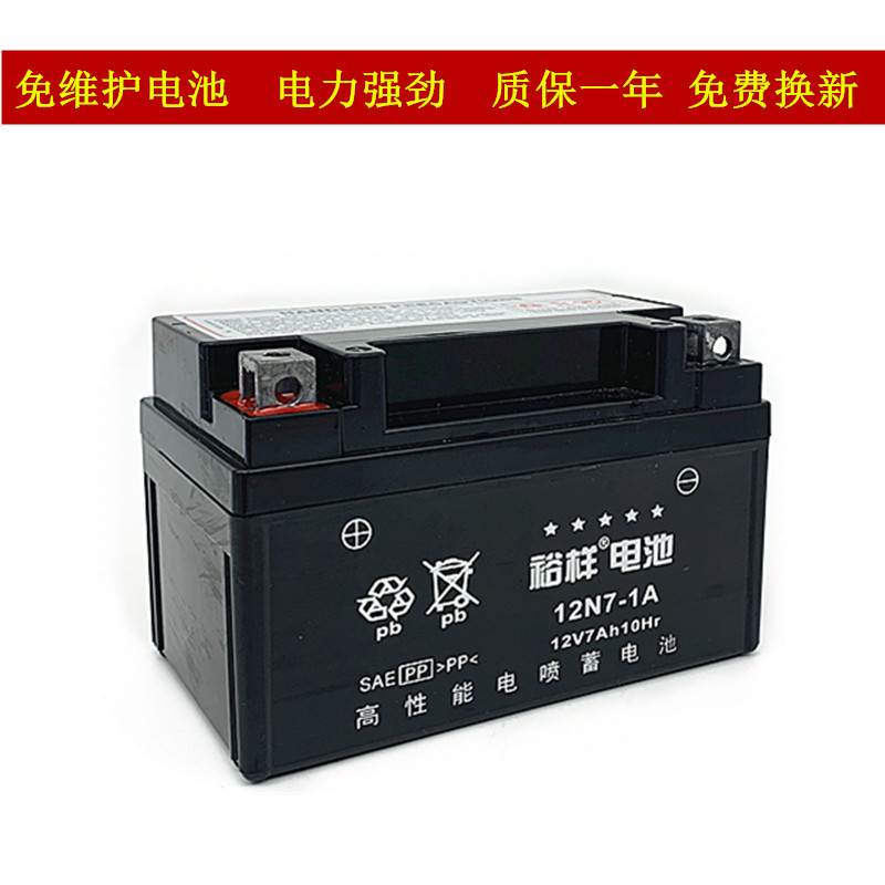 机车电瓶12V9a免维护通用125机车干 干电瓶滑板车12v7ah蓄电池