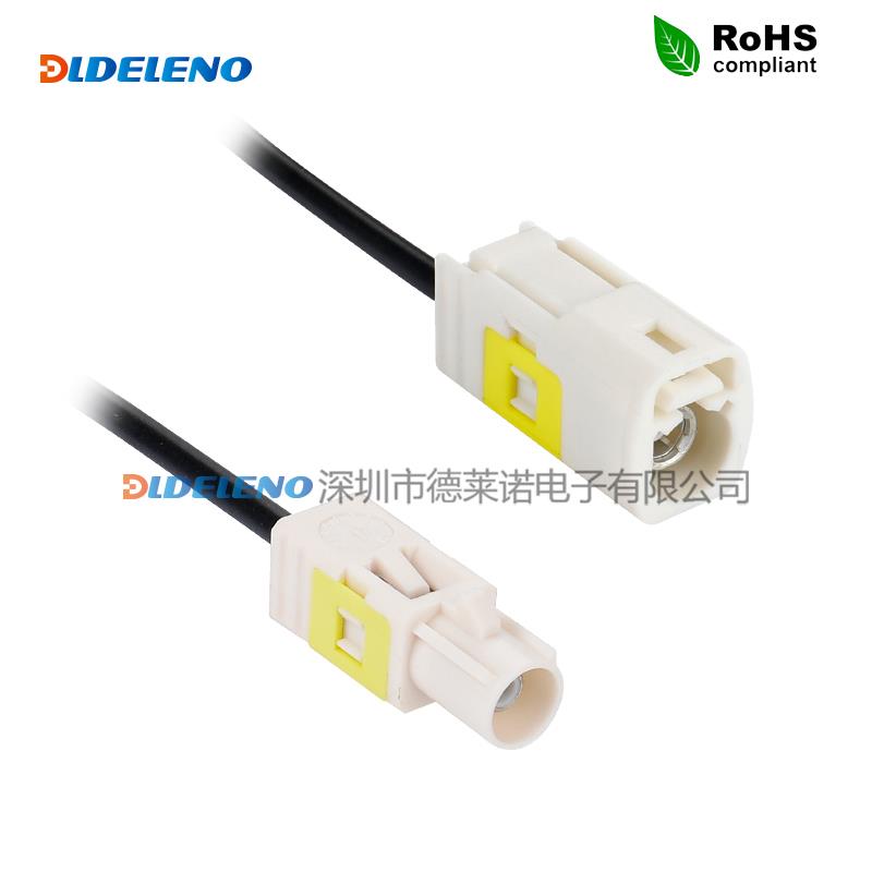 万能通用型FAKRAZ型加长款公转母高清视频延长线Fakra转接线