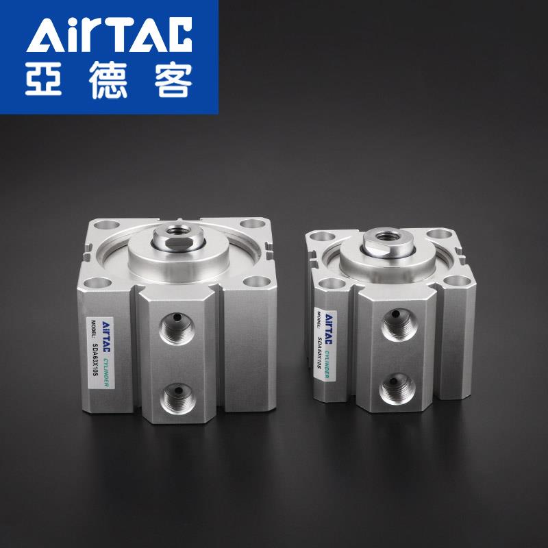 AIRTAC亚德客薄型小气缸SDA50/63X5X10X15X20X25X30X40X50SB气缸