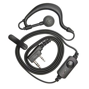 对讲讲机耳机线耳麦通用K头T空气导管对讲小机小型耳机耳挂式配件