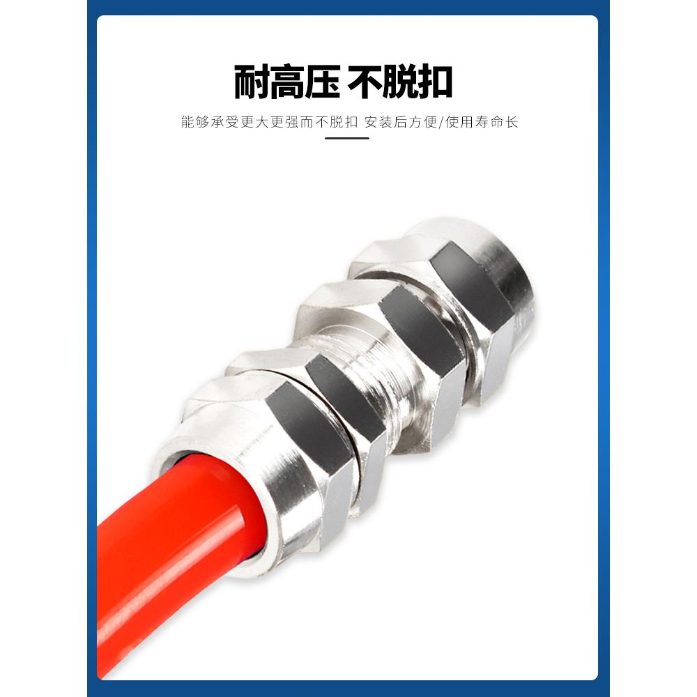 铜快拧气管快速接头气动PC直通弯头1234分三通PE6/8/10/12mm变径