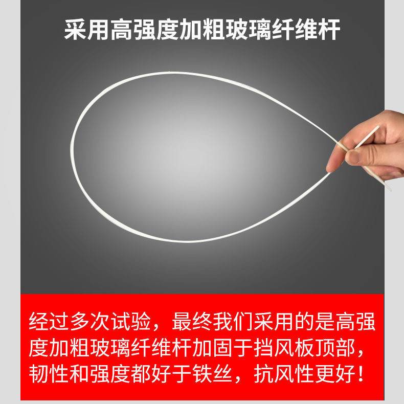 电动车挡风板电瓶车挡风罩挡雨透明车把罩摩托车加宽加大前挡风罩