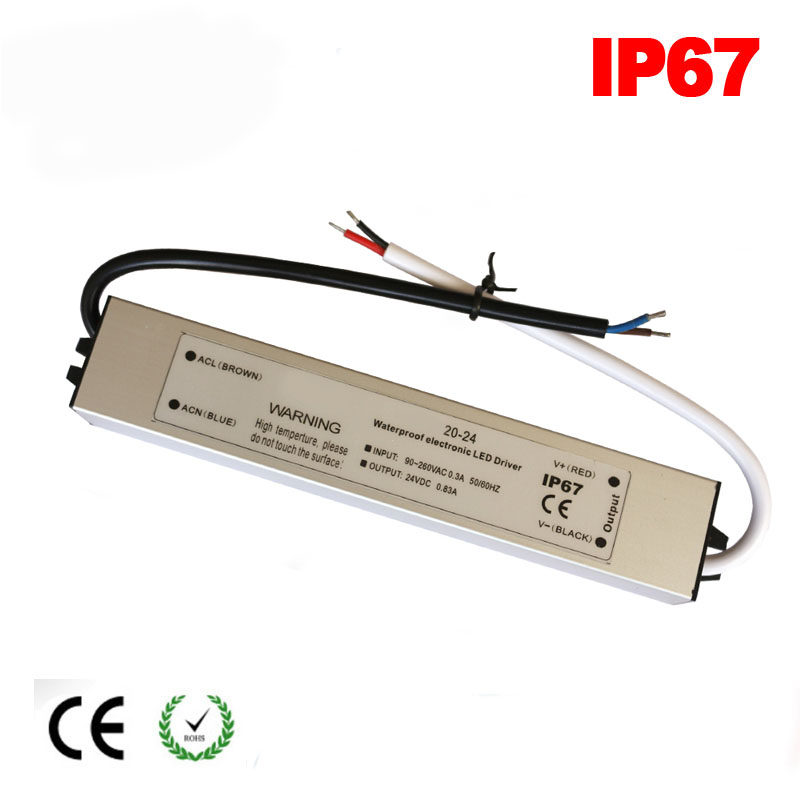 led恒压电源220v转12v变压器户外防水直流DC24v开关电源适配器