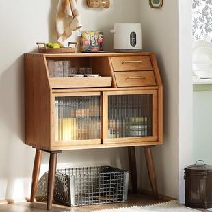 浮生记/餐柜 北欧樱桃木实木收纳柜白橡木简约设计收纳柜茶水柜