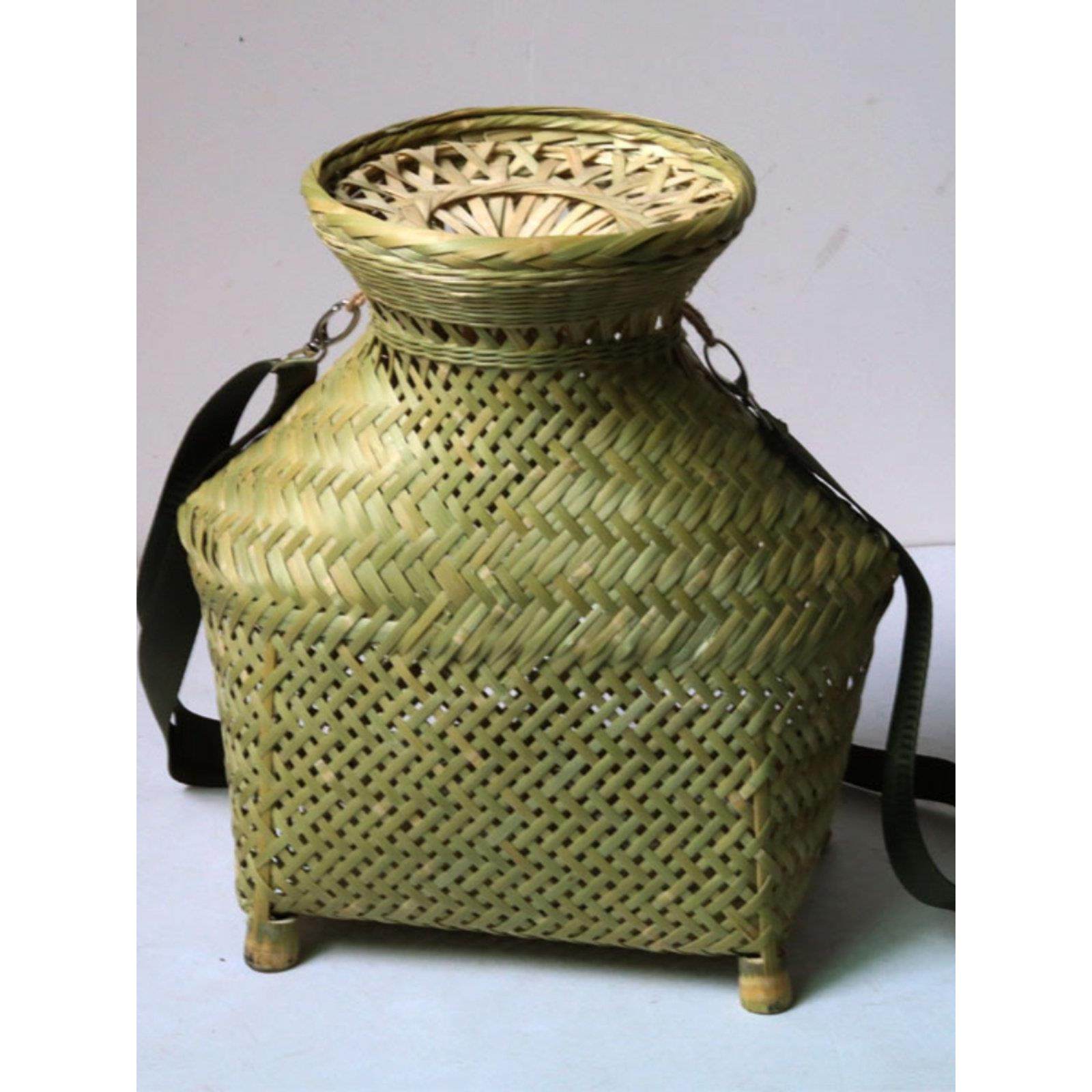 手工竹编有盖垂钓备用鱼篓采摘篓黄鳝篓仿旧虾笼舞台道具竹篓热卖,特色手工艺,竹编/竹雕,淘宝优惠券,粉丝福利购,淘宝优惠卷