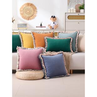 2025新款抱枕靠垫沙发客厅抱枕套腰靠套轻奢高级感床头大靠枕套罩