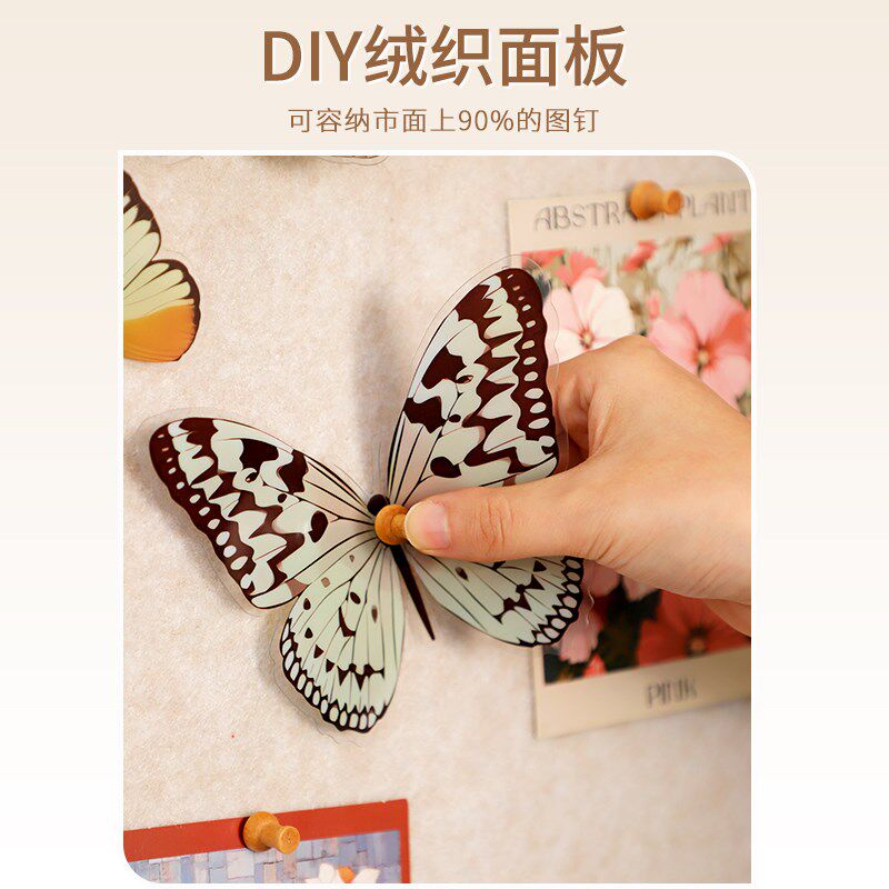 中古风玄关隐藏式全身镜diy毛毡板照片墙卧室推拉装饰隐身镜子画