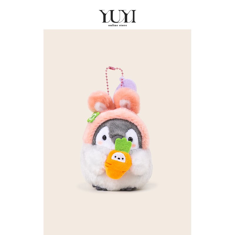 YUYI日系可爱呆萌企鹅毛绒公仔钥匙扣闺蜜情侣书包包挂件玩偶挂饰