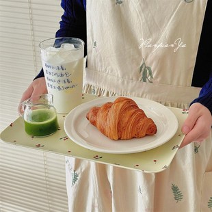 茶盘水果零食收纳盘子下午茶餐盘蛋糕茶具 霜山托盘长方形家用日式