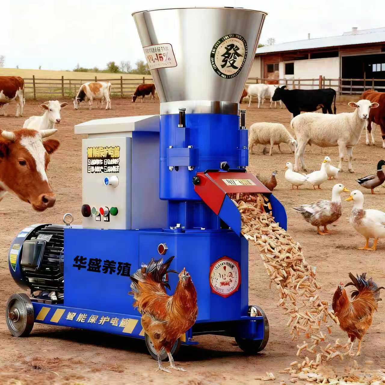 饲料颗粒机干湿两用秸秆造粒机鸡鸭鹅鱼兔猪牛羊制粒机家用颗粒机,农机/农具/农膜,清淤机械,淘宝优惠券,粉丝福利购,淘宝优惠卷