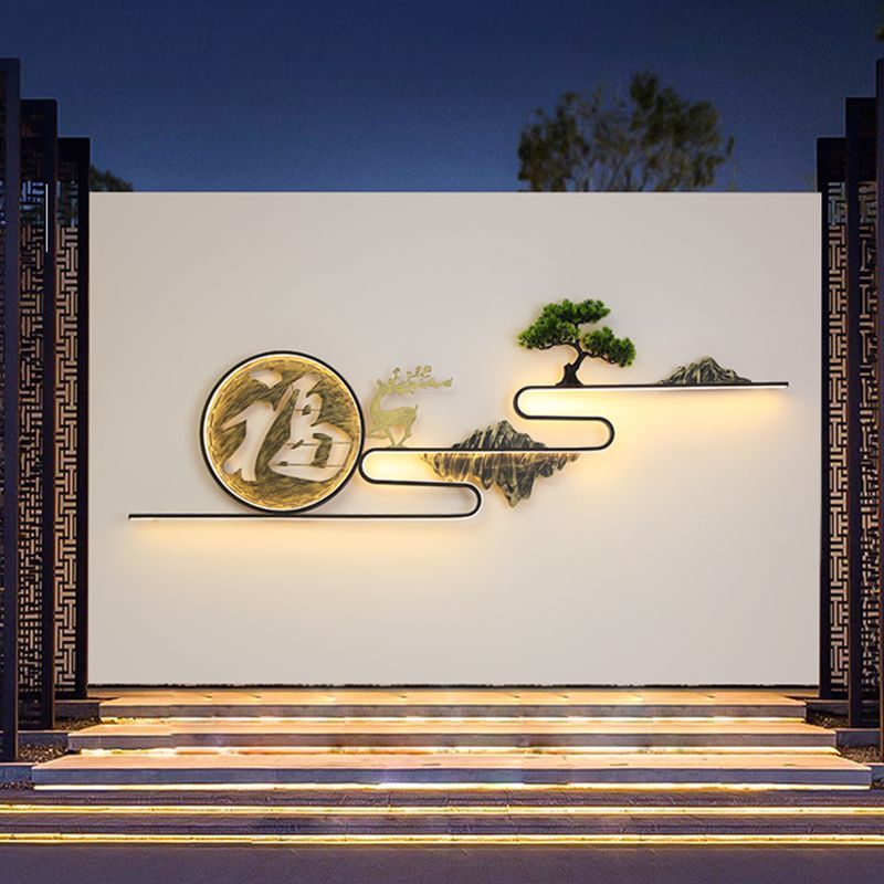 太阳能户外灯新中式别墅