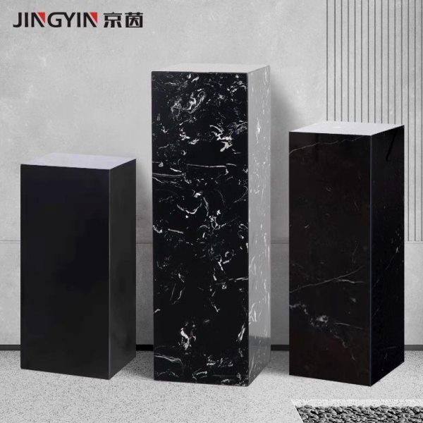 意式极简大理石底座方形石墩玄关雕塑展台客厅装饰花架沙发边几,家居饰品,落地摆件,淘宝优惠券,粉丝福利购,淘宝优惠卷