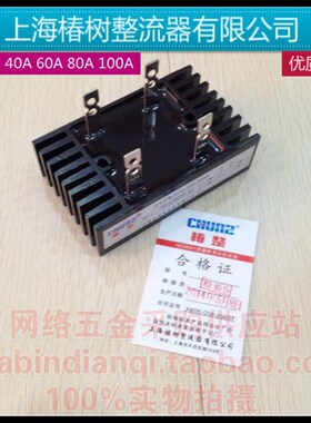 正品椿整-QL60A1600V单相带散热器整流桥桥式整流器40A50A100A