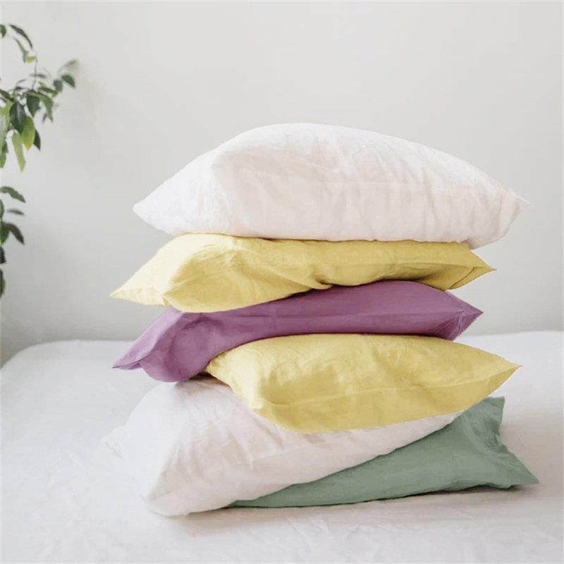 夏季纯色天然亚麻枕套透气亲肤枕头套抑菌除螨48*74单支男女通用,床上用品,枕套,淘宝优惠券,粉丝福利购,淘宝优惠卷