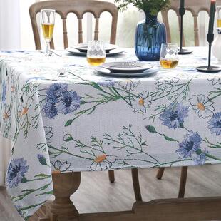 ekelund现代轻奢桌布高级感北欧田园ins风碎花长方形茶几餐桌布艺