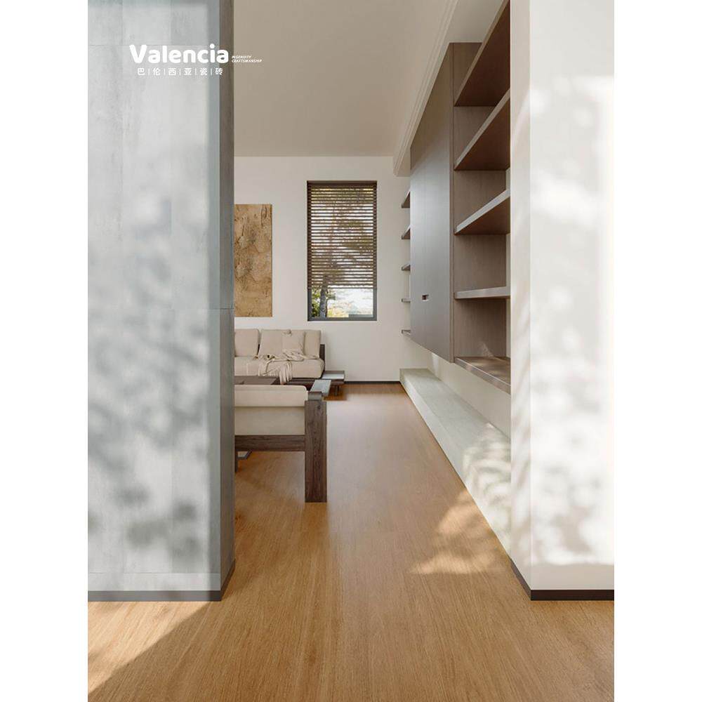 大板木纹砖600x1200日式原木色瓷砖客厅卧室彷实木地板砖防滑地砖