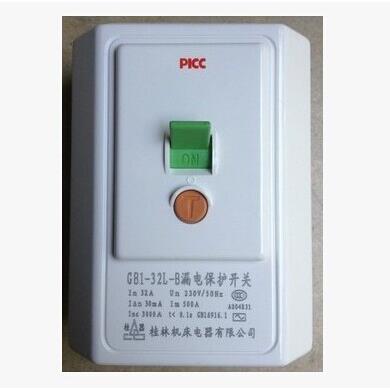 空调漏电保护开关桂林空开柜式空调专用柜机空气开关GB1-32L-B