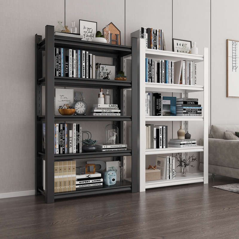 家用货架置物架多层仓储仓库承重铁架子地下储藏室货物架黑色