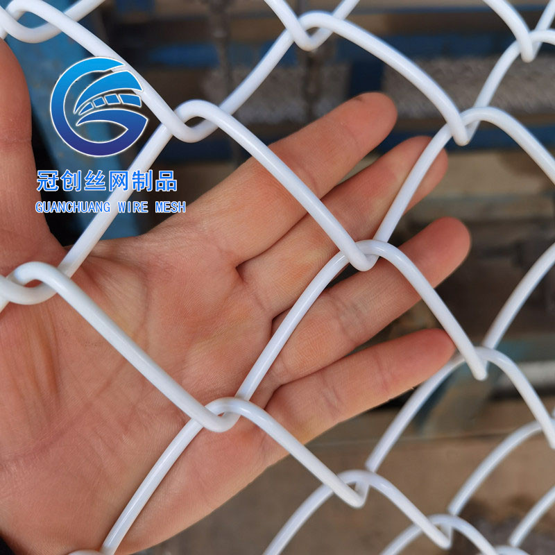 pvc球场围网包塑黑色白色勾花网护栏围栏学校操场隔离花架爬藤网