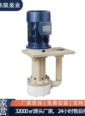 耐酸碱槽内立式喷砂泵JKD-P-50SK一体成型可空转化工立式泵