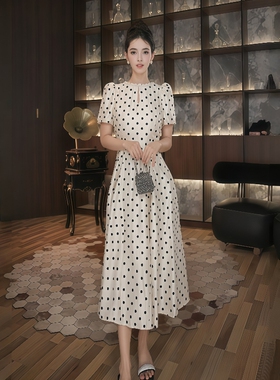 七爷定制 法式气质名媛显瘦优雅时尚连衣裙 21777