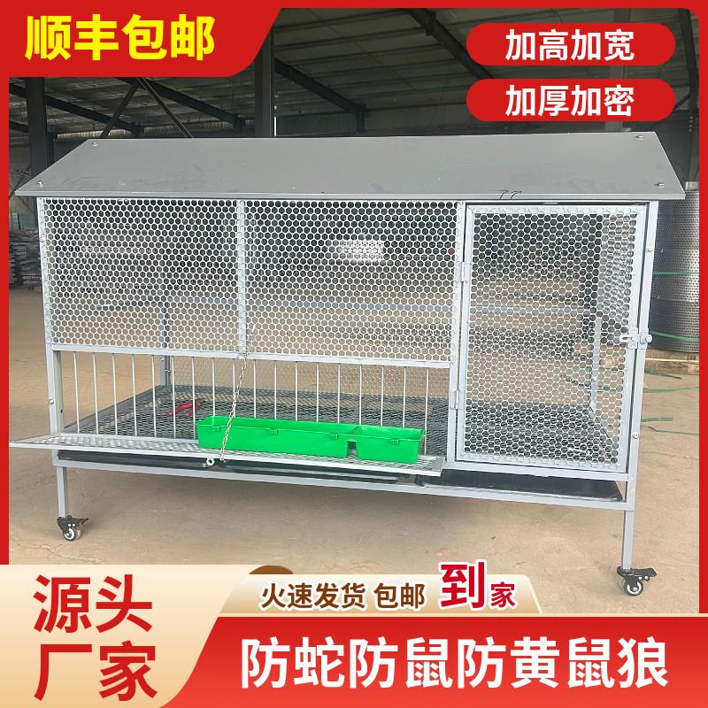 尖顶防雨款鸡笼室外防黄鼠狼饲养笼鸽子鸭兔不锈钢芦丁鸡密养殖笼