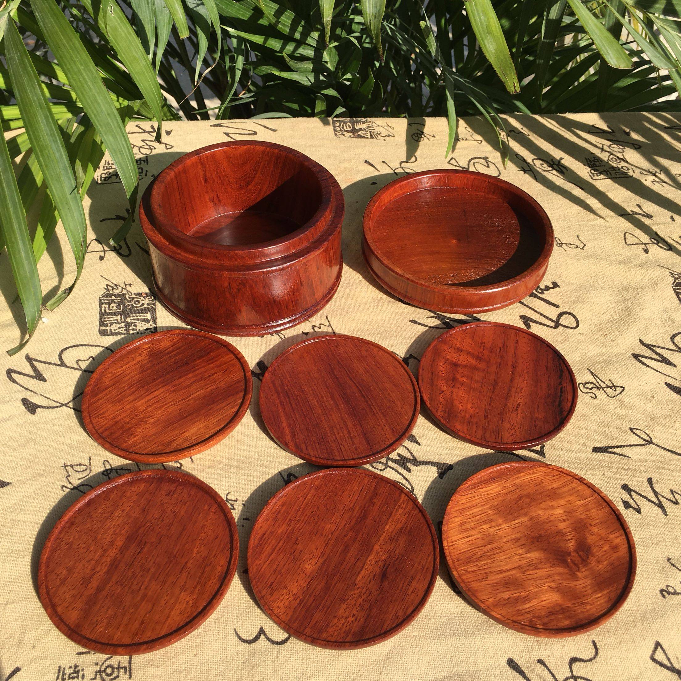 红木实木质茶垫杯垫隔热垫茶道功夫茶杯托茶托创意杯托茶具配件,节庆用品/礼品,文化创意杯垫/餐垫,淘宝优惠券,粉丝福利购,淘宝优惠卷